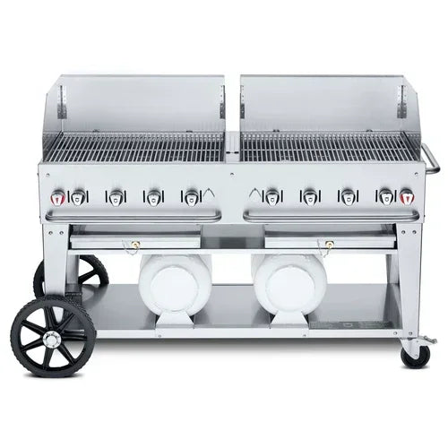 CROWN VERITY CV-CCB-60WGP features LP gas, 8 burners, 69 in L x 28 in D