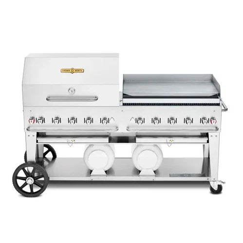 CROWN VERITY CV-CCB-72RGP LP Gas Grill with 10 Burners and Stainless Steel Construction