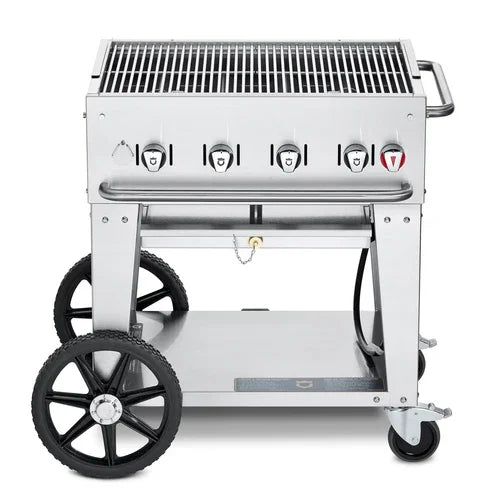 CROWN VERITY CV-MCB-30NG Mobile Outdoor Charbroiler for Natural Gas Usage
