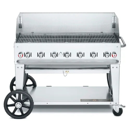 CROWN VERITY CV-MCB-48WGP-NG Mobile Outdoor Charbroiler with Natural Gas and 7 Burners