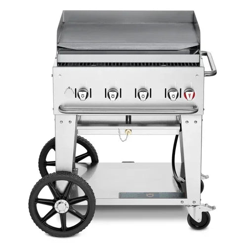 CROWN VERITY CV-MG-30 Outdoor Griddle with 4 Burners and Mobile Design