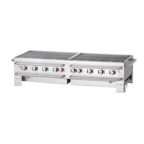 CROWN VERITY CV-PCB-60 Portable Grill with 8 Burners and Crash Bars