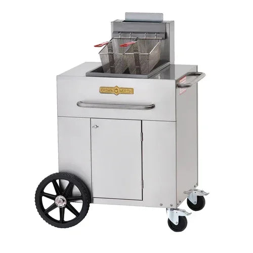 CROWN VERITY CV-PF-1 Outdoor Fryer with LP Gas and 90,000 BTU Capacity
