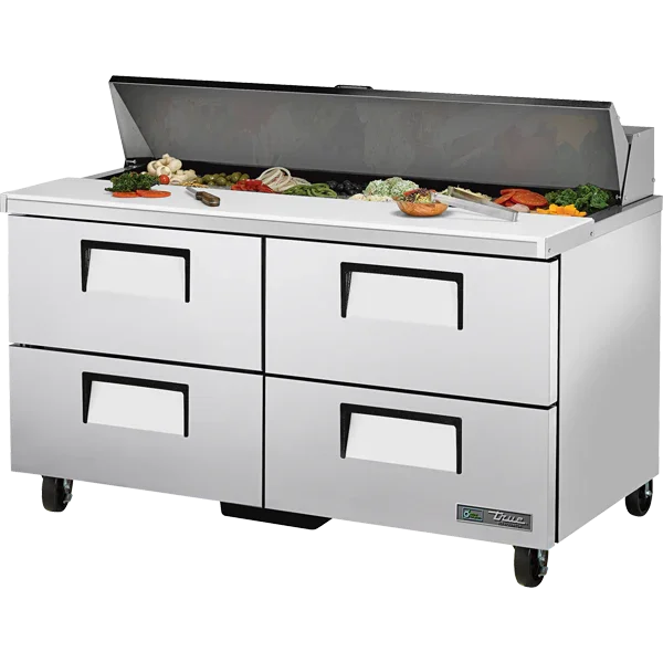 True TSSU-60-16D-4-HC | 60" 4-Drawer Food Prep Table  16 Pans  17.8 cu. ft.