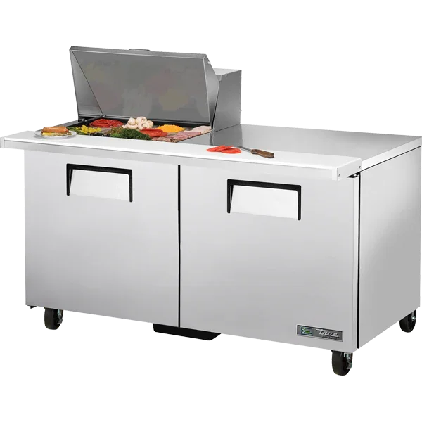 True TSSU-60-12M-B-HC | 60" Mega-Top Refrigerated Sandwich / Salad Prep Table