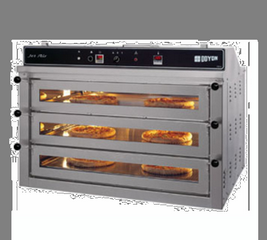Doyon PIZ6 Jet Air Pizza Oven, Electric, 3 decks, each deck 40w x 23-1/2d x 5-1/2, capacity