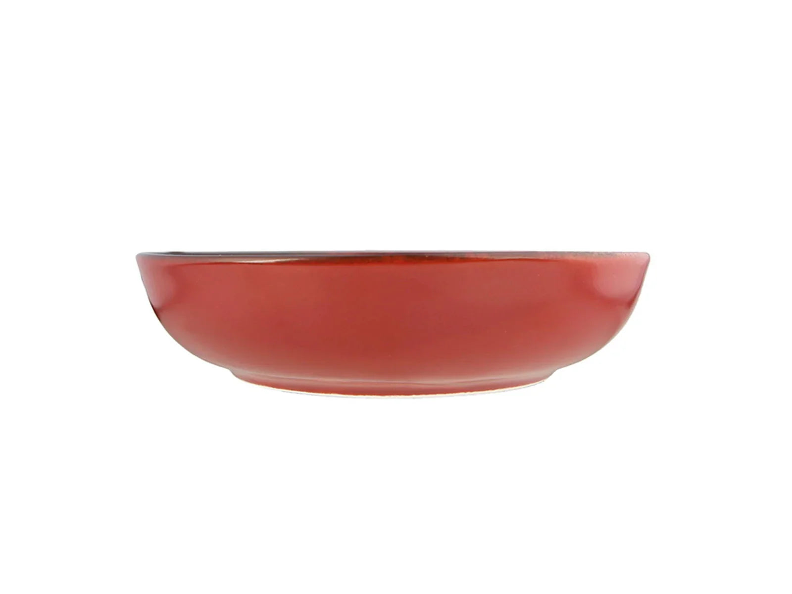 Porland Lykke 8.6" Red Flat Bowl (6/Case) | 04ALM005797