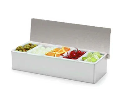Carlisle 38705C | Condiment Dispenser Caddy | 1 Pint Compartments, Countertop