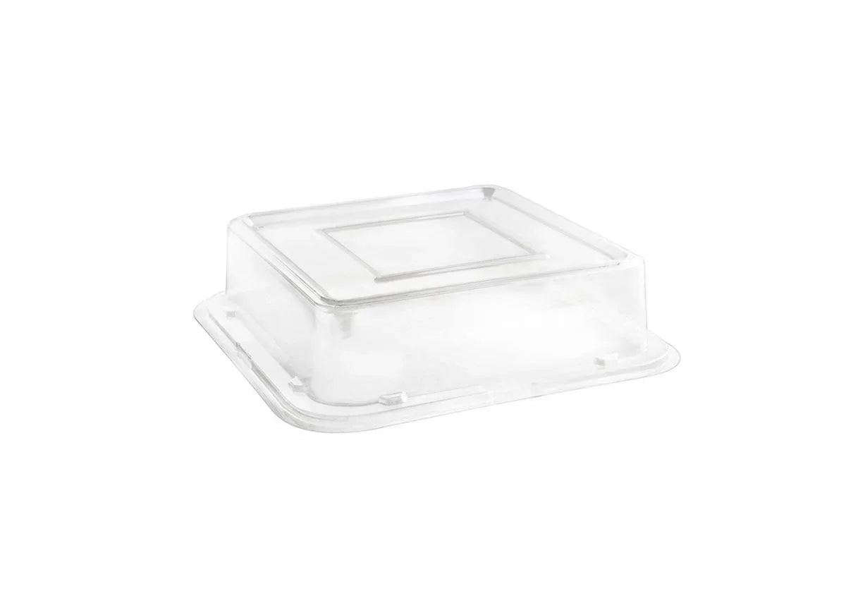 Front Of The House 8" Square Servewise® Plastic Plate Cover - Pack 200, 8.5" x 2" | DCV025CLT28