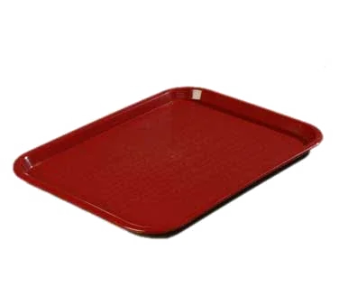 Carlisle CT101461 | Caf Tray 13/7/8"L x 10-3/4"W | Rectangular Polypropylene Burgundy
