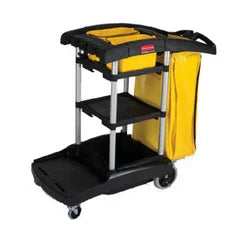 Rubbermaid FG9T7200BLA | Janitor Cart | High Capacity Black