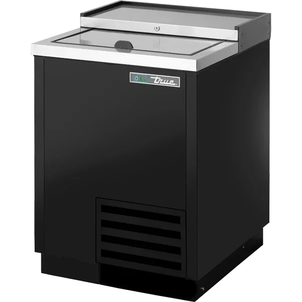True TD-24-7-HC | 25" Solid Slide Lid  Deep Well Horizontal Bottle Cooler
