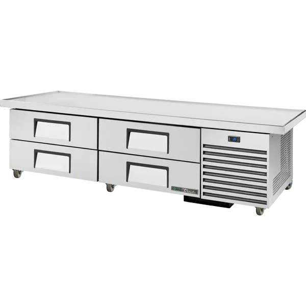 True TRCB-79-86-HC | 86" 4-Drawer Refrigerated Chef Base