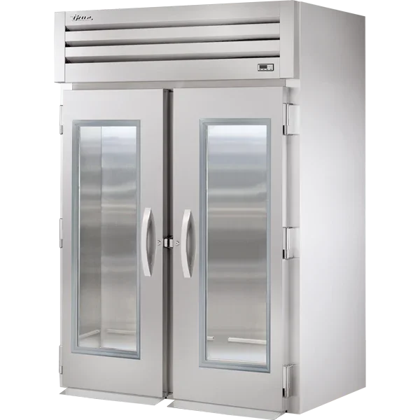 True STR2RRI-2G | SPEC SERIES® | 68" 2-Glass Door Roll-In Refrigerator | Stainless Steel Exterior & Interior | Top Mounted
