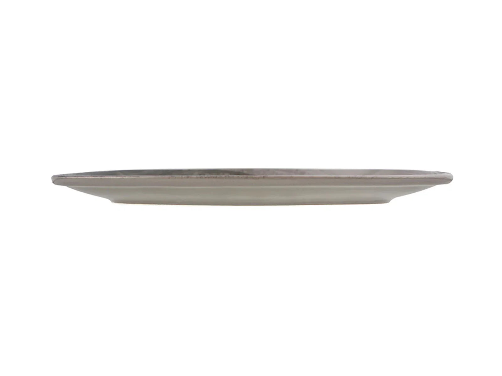 Porland Lykke 10.6" Grey Rectangular Oval Plate (6/Case) | 04ALM005953