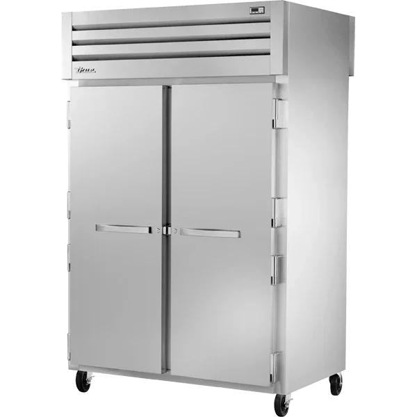 TRUE SPEC SERIES® 53" 2-Solid Door Pass-Thru Refrigerator w/ Solid Rear Doors, Stainless Steel Exterior & Stainless Steel and Aluminum Interior, Top Mounted, 50.6 cu. ft. | STA2RPT-2S-2S-HC