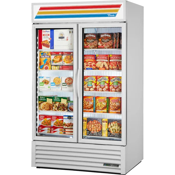 True GDM-43F-HC~TSL01 | 47" 2-Glass Door Merchandising Freezer | Bottom Mounted | 39.8 cu. ft.