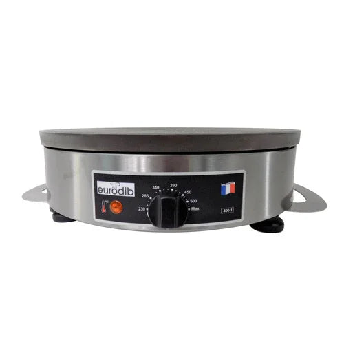 Eurodib CEEB42-208 Crepe Maker with 15.9-inch Griddle for 60 Crepes Per Hour
