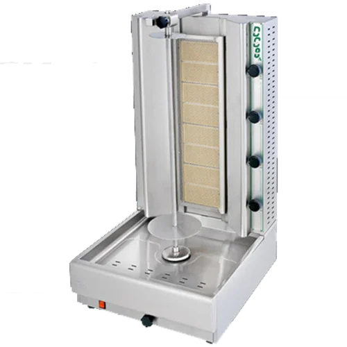 Visvardis DG8A Gyro Machine with Rear Heating Element and 90-140lbs Capacity