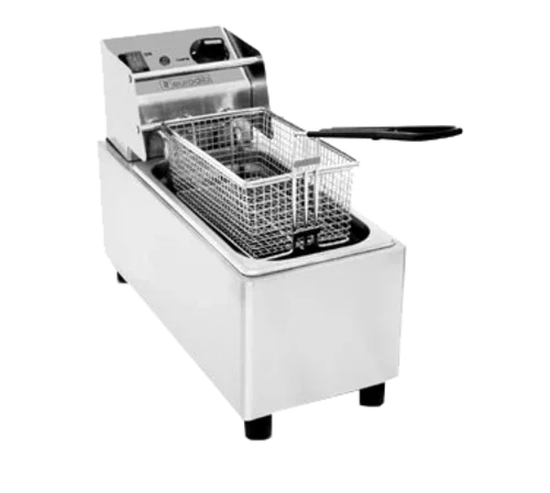 Eurodib SFE01820 countertop electric fryer with single well and 0.5 gallon capacity