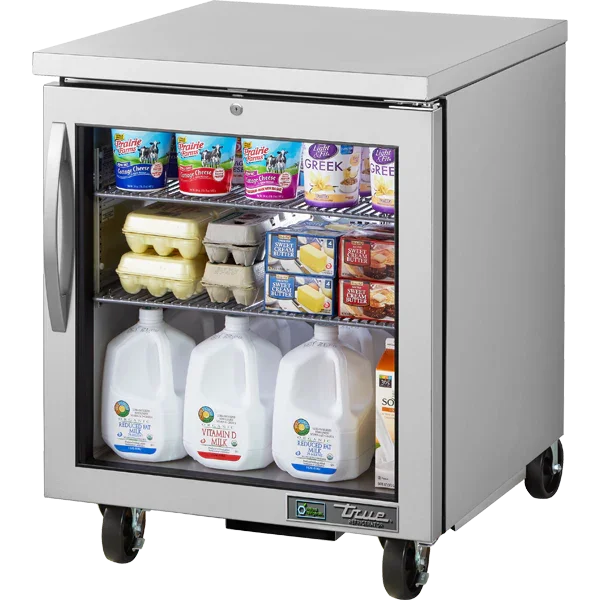 True TUC-27G-HC~FGD01 | 28" 1-Glass Door Undercounter Refrigerator  7.6 cu. ft.