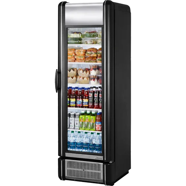 True GDM-15-RTO-HC-LD | 25" 1-Glass Door Merchandiser  One Section  Five Shelves