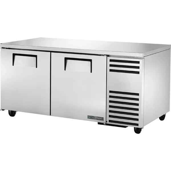 True TUC-67-HC | 67" 2-Solid Door Deep Undercounter Refrigerator  20.6 cu. ft.