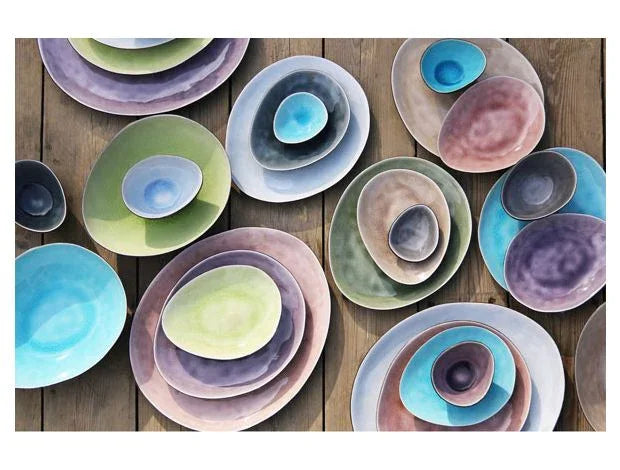 Cosy & Trendy Streetfood Festival 5.9" Oval Stoneware Plate, 10 assorted colours 5.9" x 4.9" (10 Each/Case) (100 Plates) | 9700110