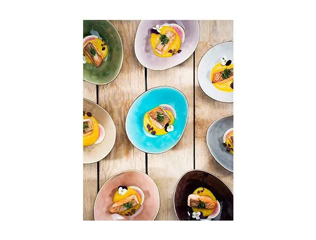 Cosy & Trendy Streetfood Festival 10.8" Oval Stoneware Plate, 10 assorted colours 10.8" x 9" (10 Each/Case) (100 Plates) | 9700130