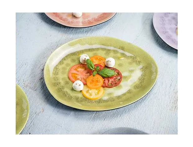 Cosy & Trendy Streetfood Go Melamine Oval Plate, 10.8" x 9", 5 Assorted Colour (6 Sets/Case) (30 Plates) | 5321028