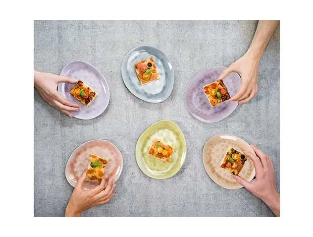 Cosy & Trendy Streetfood Go Melamine Oval Plate, 10.8" x 9", 5 Assorted Colour (6 Sets/Case) (30 Plates) | 5321028