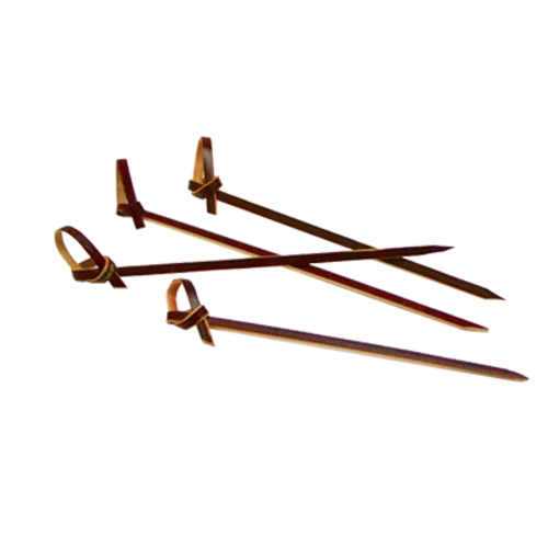 Front Of The House AST017RDB83 Knotted Pick, 4-1/2 in L, Bamboo, Red, Sepia