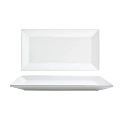 Front Of The House DAP055WHP23 Rectangular Porcelain Plate 11 in x 6 in