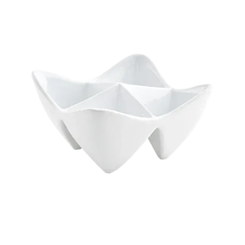 Front Of The House DBO089WHP22 Kyoto Pinch Bowl with Four Compartments