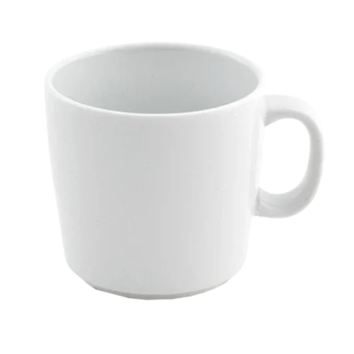 Front Of The House DCS030WHP23 Mod Cup, 7 oz., round porcelain with handle