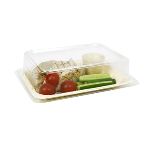 Front Of The House DCV062CLT28 Disposable Plate Cover for Rectangular Plates