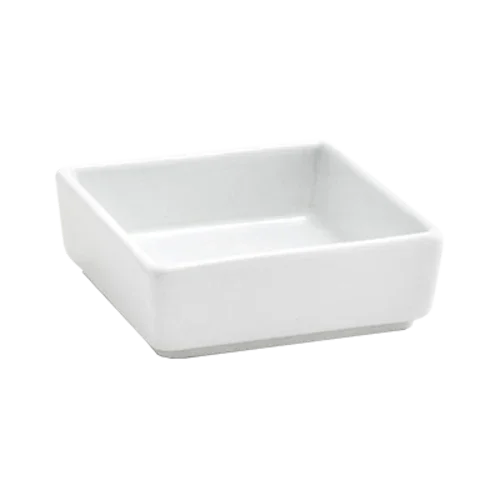 Front Of The House DSD028WHP24 Square Porcelain Ramekin 2.5 oz