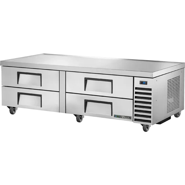 True TRCB-72-HC | 72" 4-Drawer Refrigerated Chef Base | 15 cu. ft.