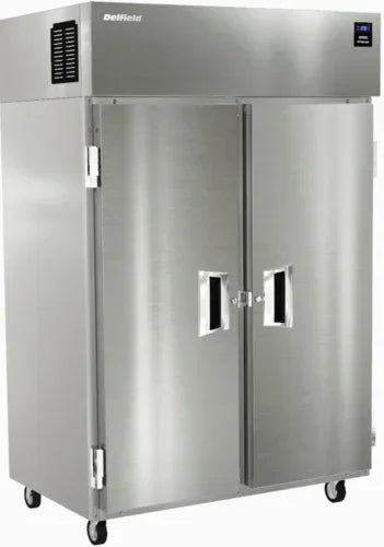 Delfield 6051XL-S two-section reach-in refrigerator with 33.2 cubic feet capacity