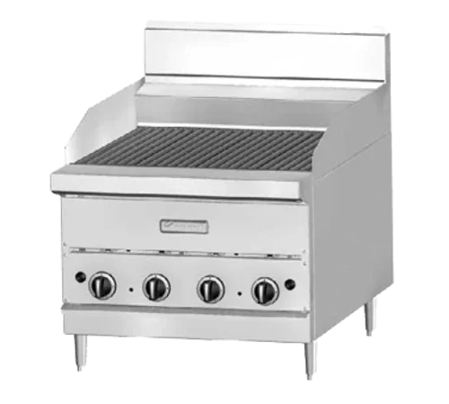 Garland G36-BRL Charbroiler Gas Countertop 36-Inch Ceramic Briquette Stainless Steel