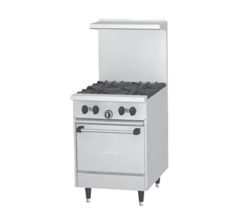 Garland X24-4L Gas Restaurant Range with 30,000 BTU Open Burners