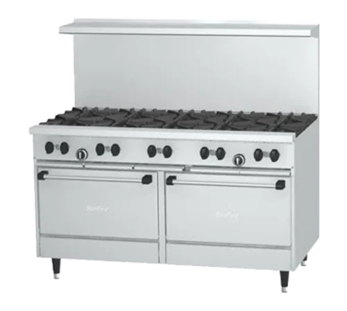 Garland X60-10RR 60-Inch Gas Restaurant Range with 10 Open Burners