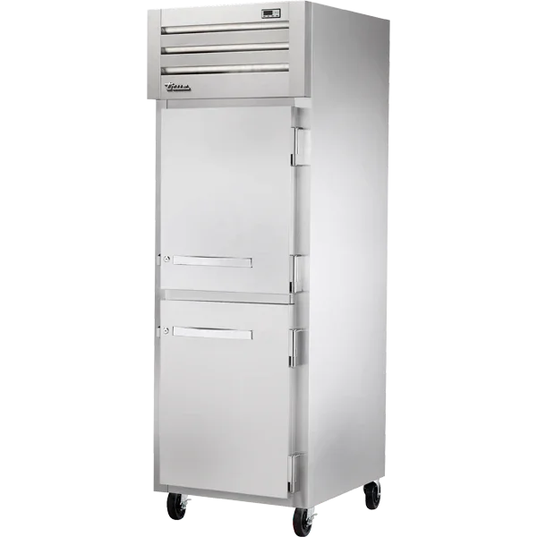 True STG1F-2HS-HC | SPEC SERIES® | 28" 2-Solid Half Door Reach-In Freezer  Stainless Steel & Aluminum Exterior & Interior  Top Mounted  23.1 cu. ft.