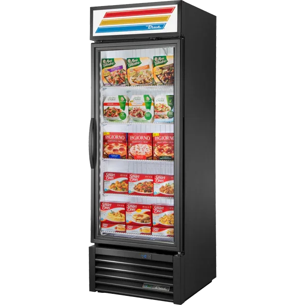 True GDM-23F-HST-HC~TSL01 | 27" 1-Glass Door Merchandising Freezer  Bottom Mounted  20.8 cu. ft.