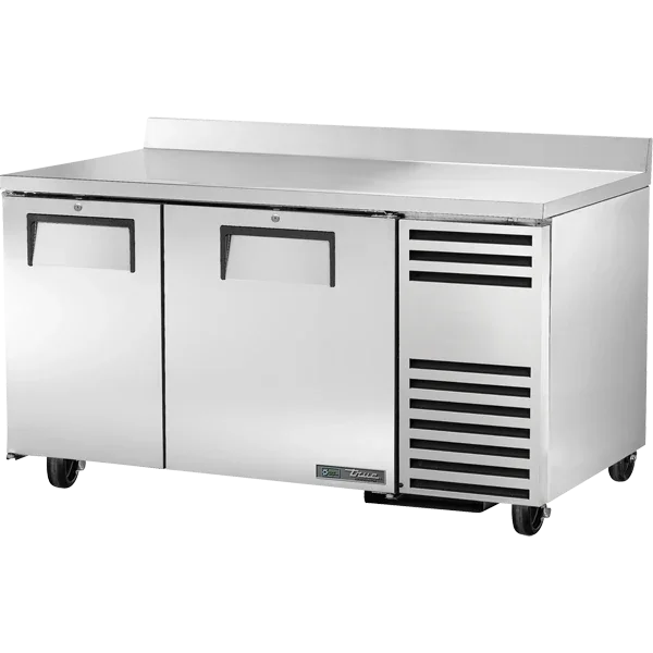 True TWT-60-32-HC | 60" 2-Solid Door Deep Work Top Refrigerator  17.3 cu. ft.