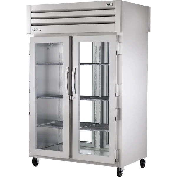 True STR2RPT-2G-2G-HC | SPEC SERIES® | 53" 2-Glass Door Pass-Thru Refrigerator w/ Glass Rear Doors