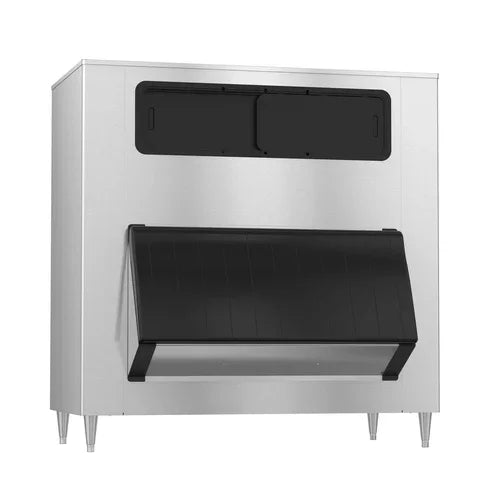 Hoshizaki B-1500SS ice bin with top windows and hinged door, 1500-lb capacity