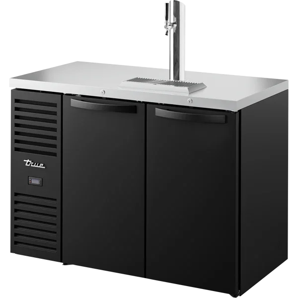 True TDR48-RISZ1-L-B-SS-1 | 48" Draft Reach-In Refrigerator | Single Zone w/ 1 Tap & 2 Doors