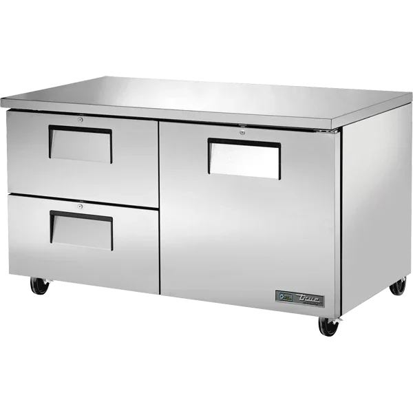 True TUC-60D-2-HC | 60" Undercounter Refrigerator  17.8 cu. ft.