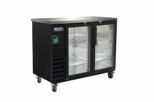 Ikon IBB49-2G-24 Refrigerated Back Bar Storage Cabinet for Two Sections